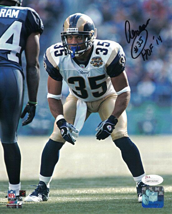 Aeneas Williams Autographed St. Louis Rams 8x10 Photo HOF JSA