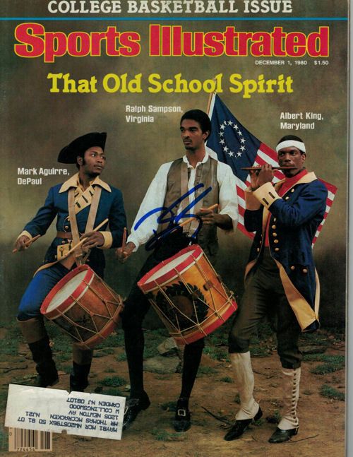 Ralph Sampson Autographed December 1, 1980 Virginia Cavaliers Sports Illustrated