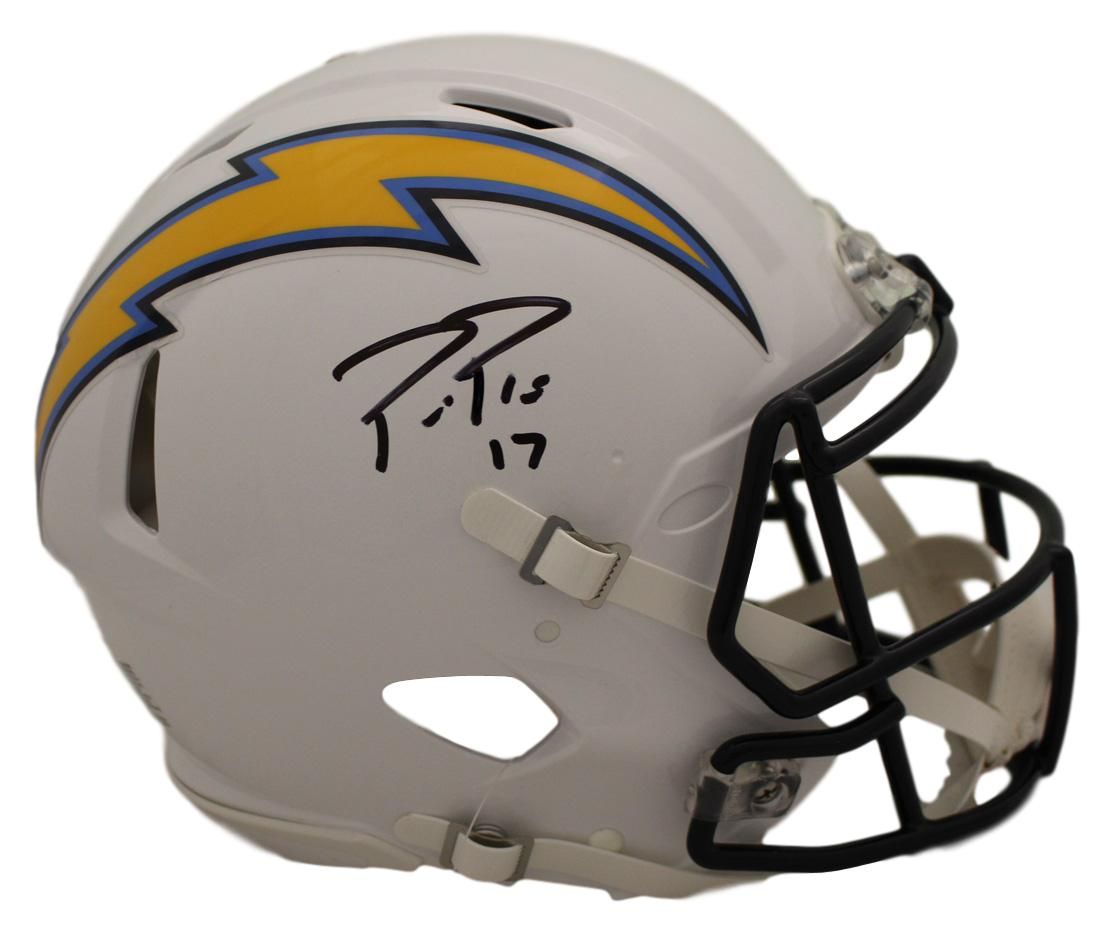 Phillip Rivers Autographed Los Angeles Chargers Authentic Speed Helmet BAS