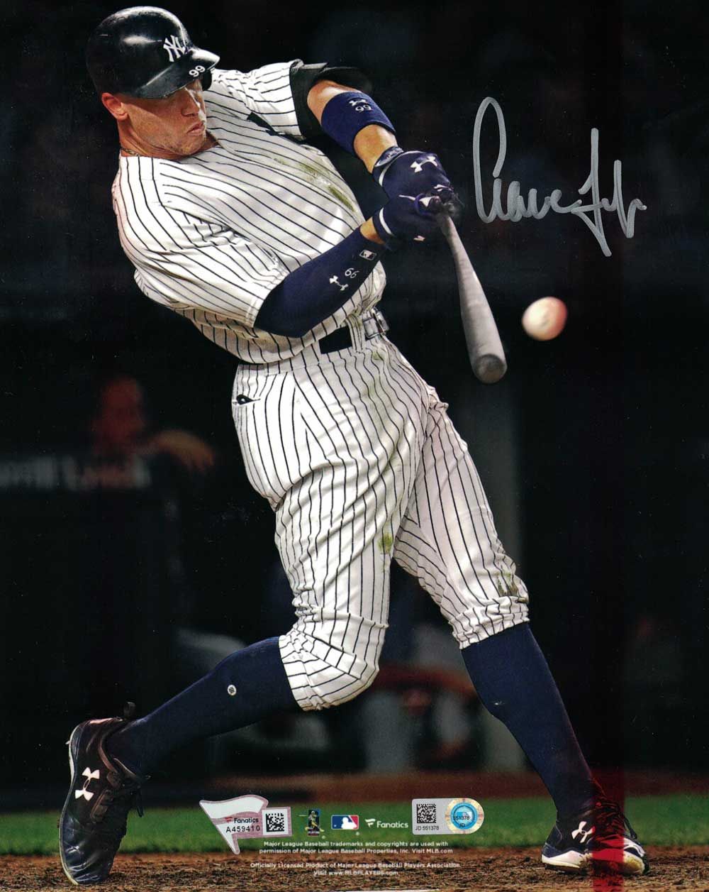 Aaron Judge Autographed/Signed New York Yankees 8x10 Photo FAN