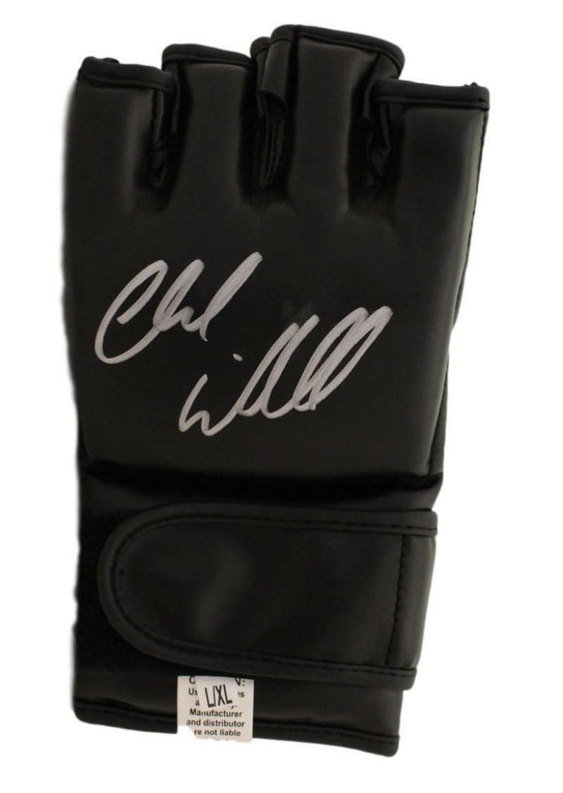 Chuck Liddell Autographed UFC Black Left Handed Glove BAS