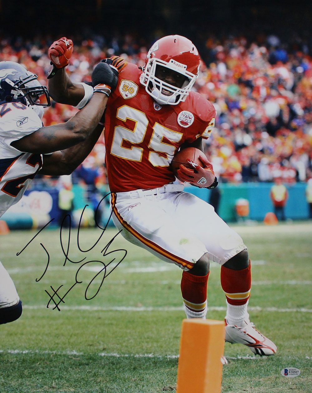 Jamaal Charles Autographed/Signed Kansas City Chiefs 16x20 Photo BAS