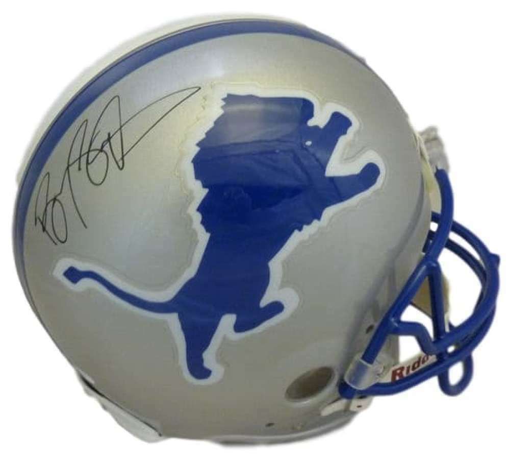Barry Sanders Autographed Detroit Lions Proline Helmet JSA