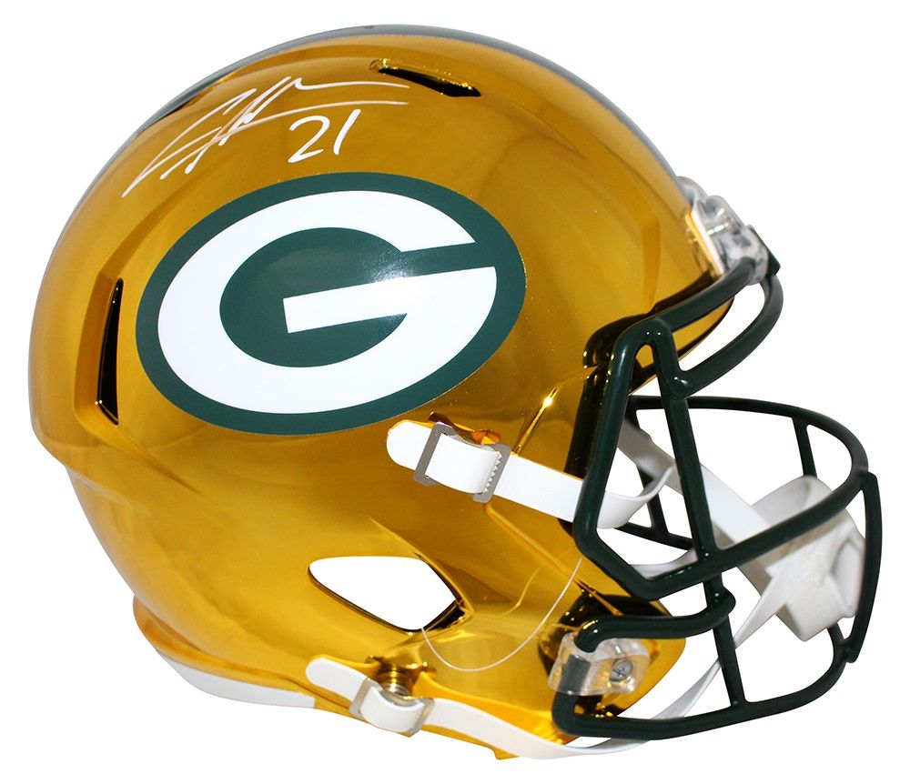 Charles Woodson Autographed Green Bay Packers Chrome Replica Helmet BAS