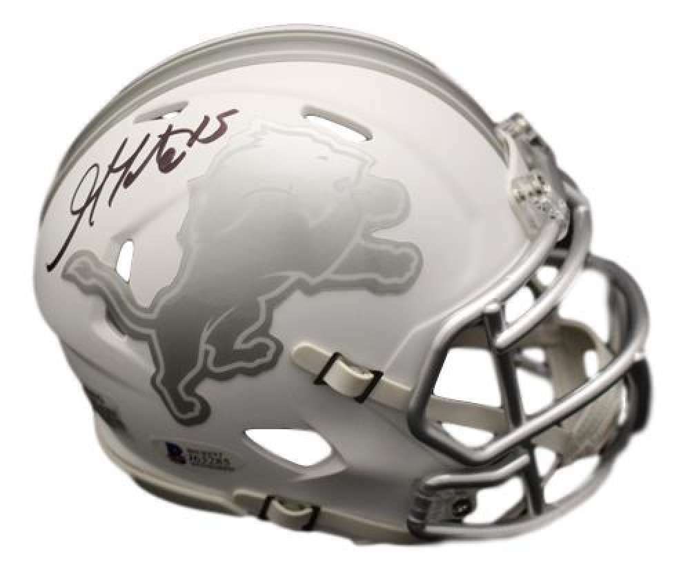 Golden Tate Autographed Detroit Lions Riddell ICE Mini Helmet BAS