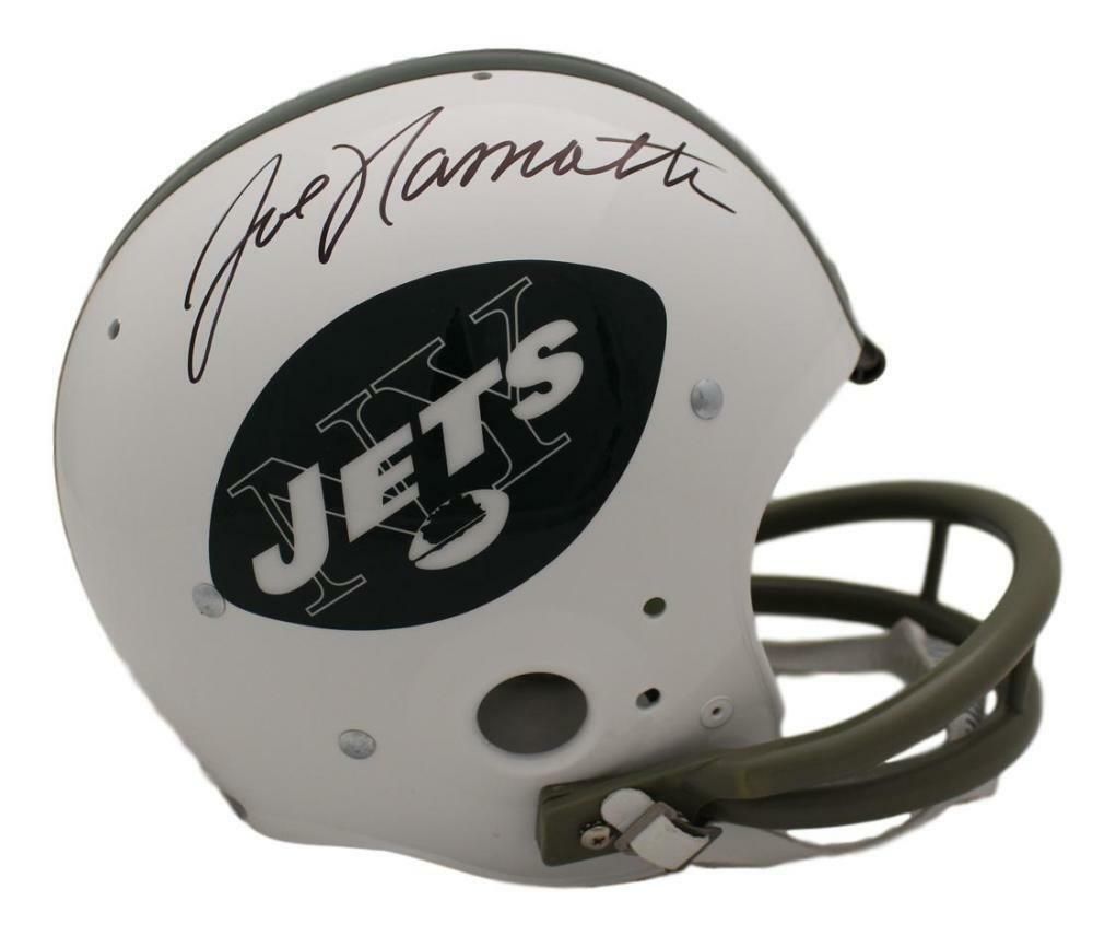 Joe Namath Autographed New York Jets TK Helmet JSA