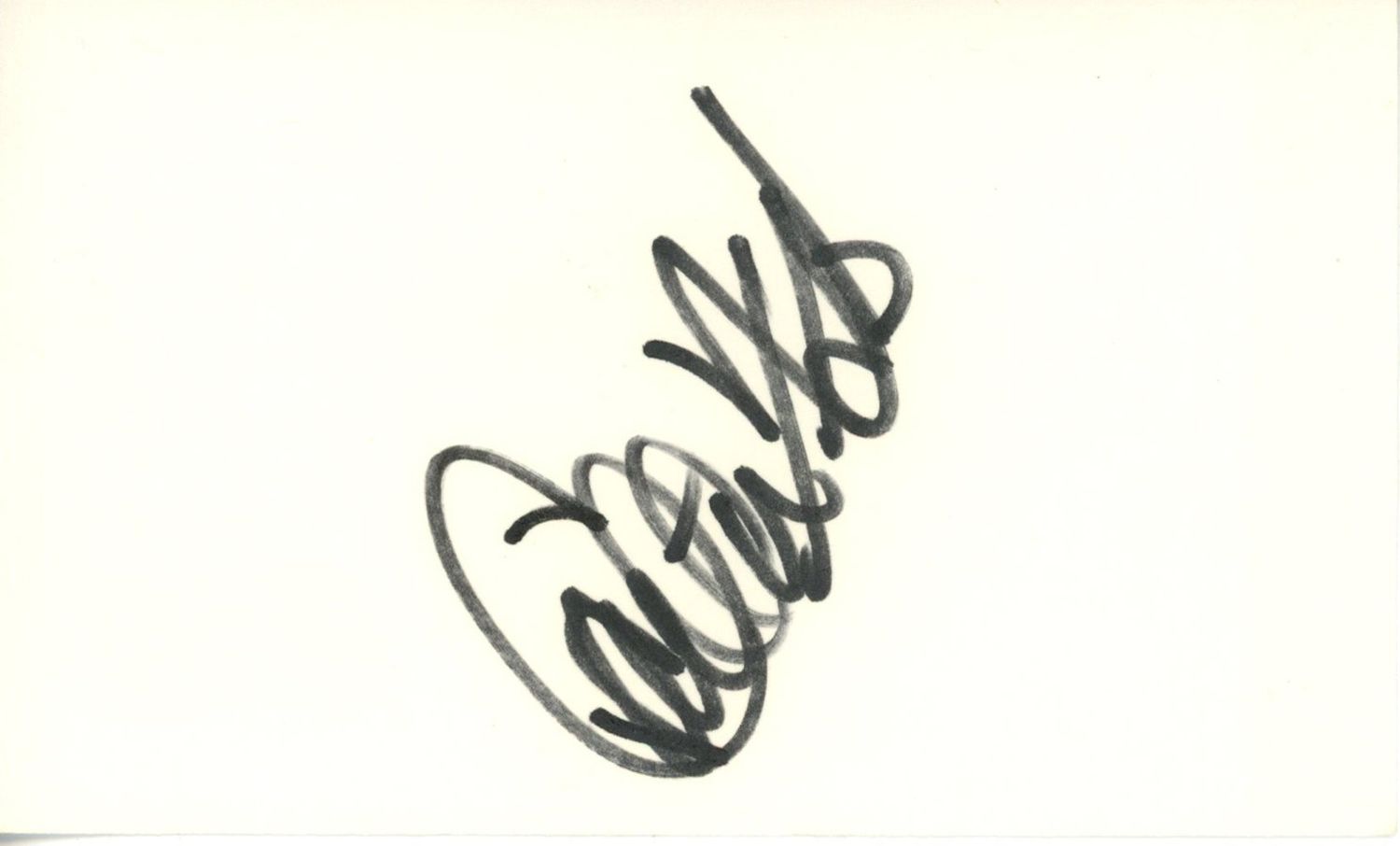 Carlton Fisk Autographed/Signed Boston Red Sox Index Card BAS 45376