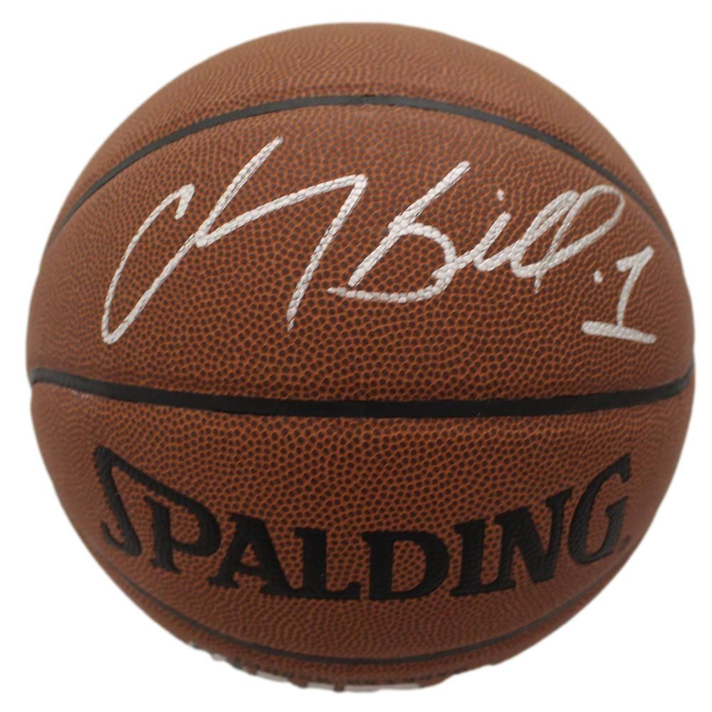 Chauncey Billups Autographed Denver Nuggets Super Tack Basketball Beckett