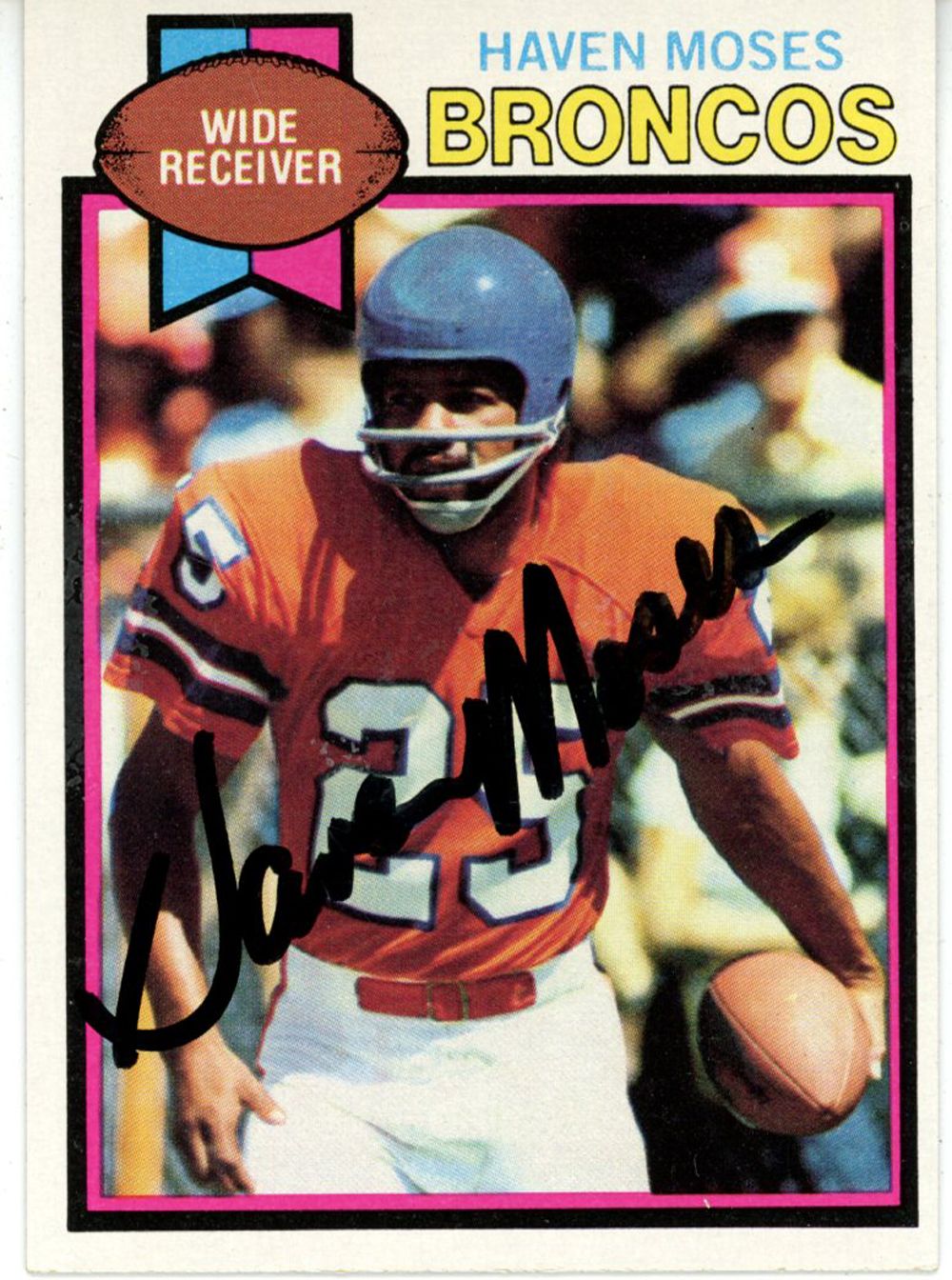 Haven Moses Autographed 1979 Topps #313 Trading Card Beckett 44823