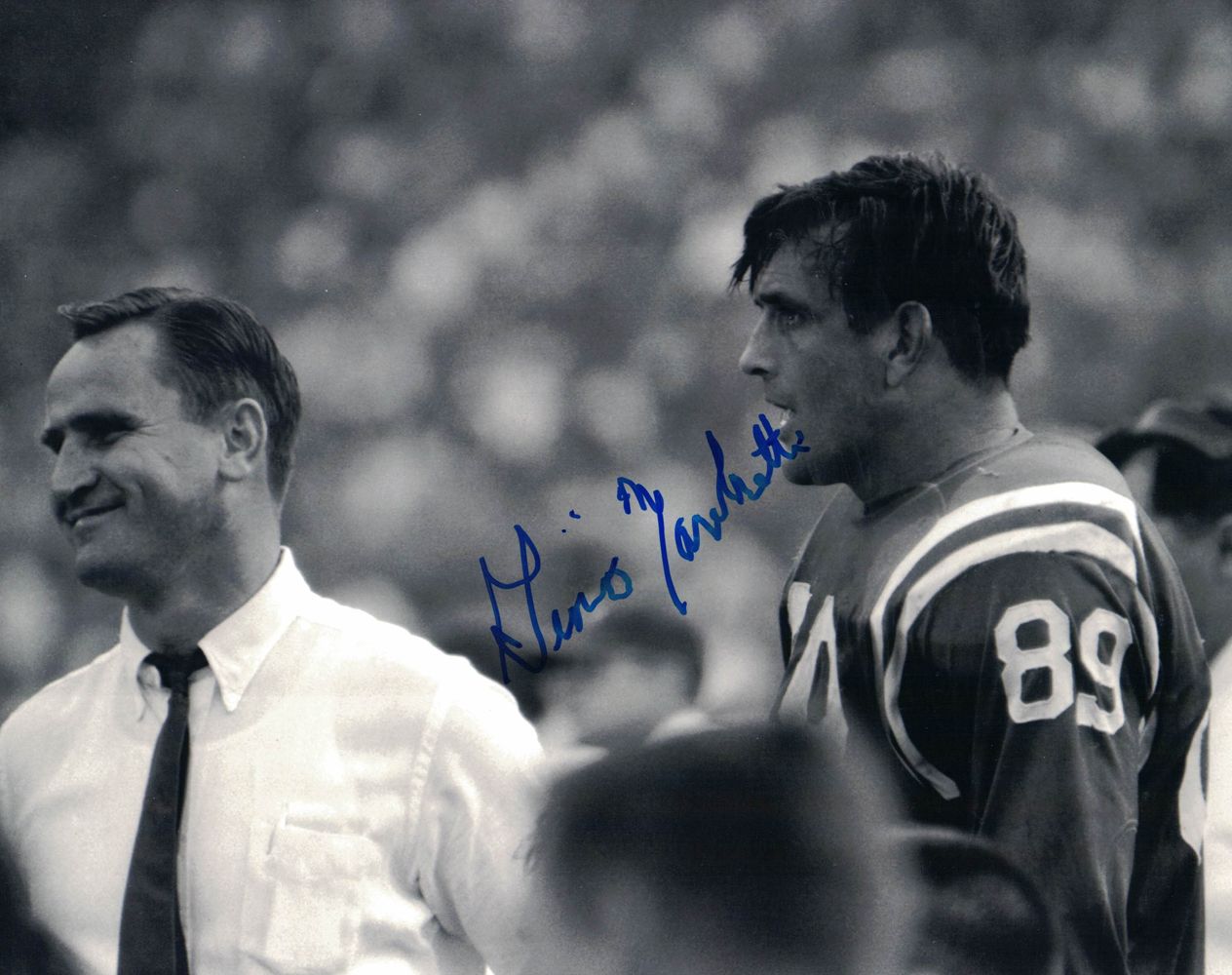 Gino Marchetti Autographed/Signed Baltimore Colts 8x10 Photo