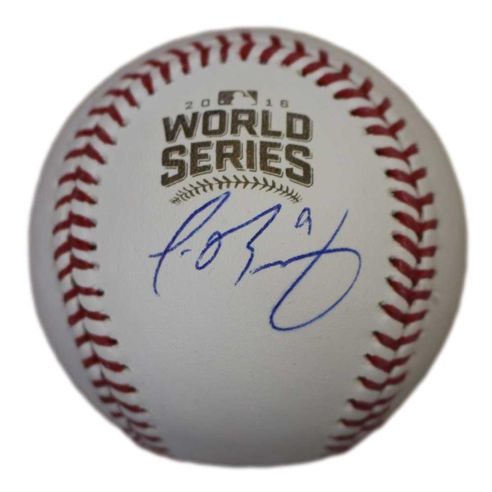 Javier Baez Autographed Chicago Cubs 2016 World Series Baseball FAN