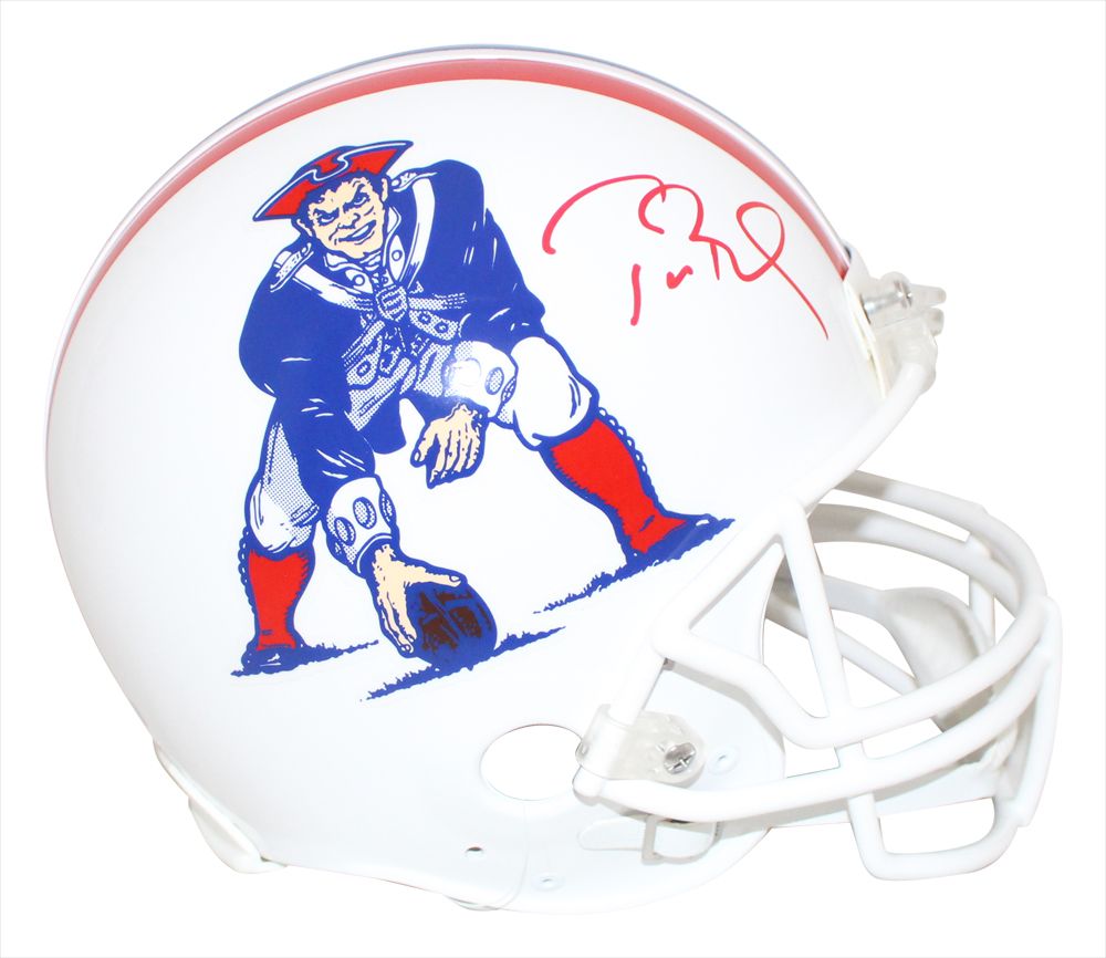 Tom Brady Autographed New England Patriots Authentic 82-89 Helmet FAN
