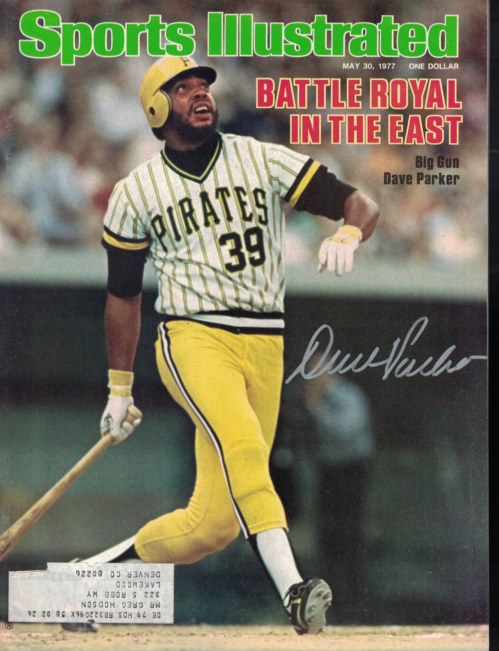 Dave Parker Signed Pittsburgh Pirates Sports Illustrated Mag 5/30/77 BAS