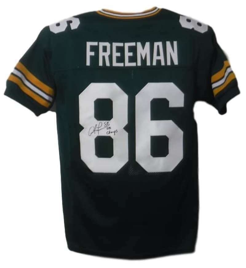 Antonio Freeman Autographed Green Bay Packers Custom Green Size XL Jersey