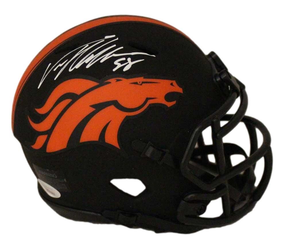 Von Miller Autographed/Signed Denver Broncos Eclipse Mini Helmet JSA