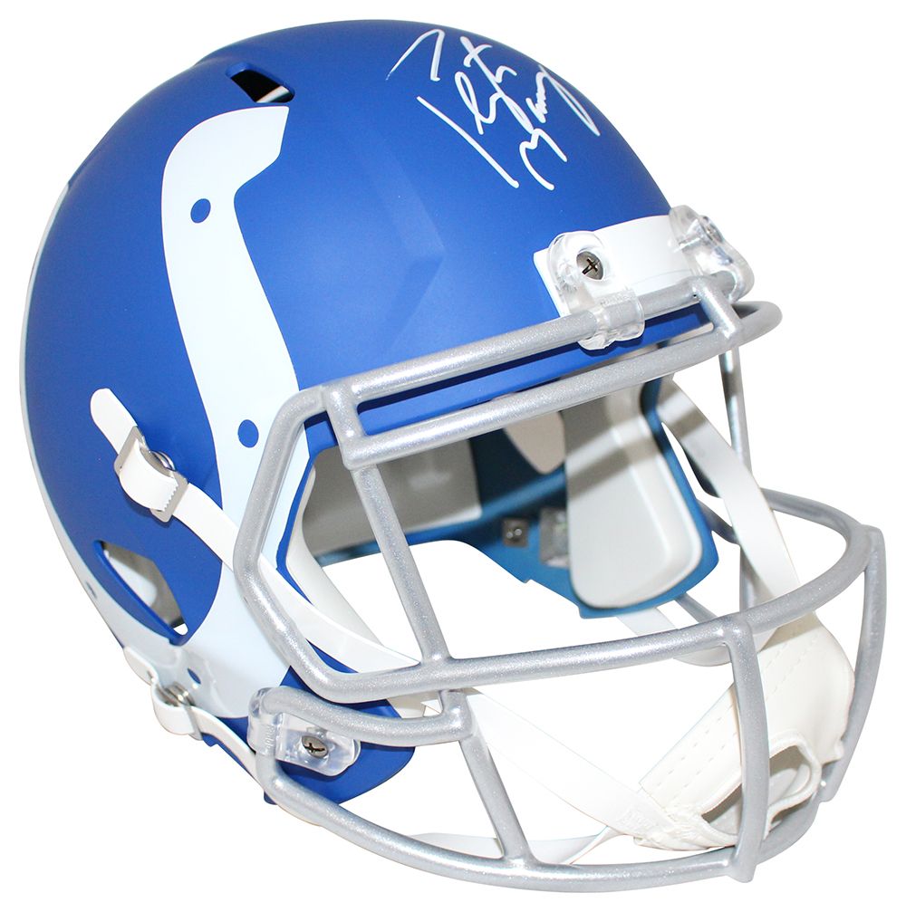 Peyton Manning Autographed Indianapolis Colts AMP Replica Helmet FAN