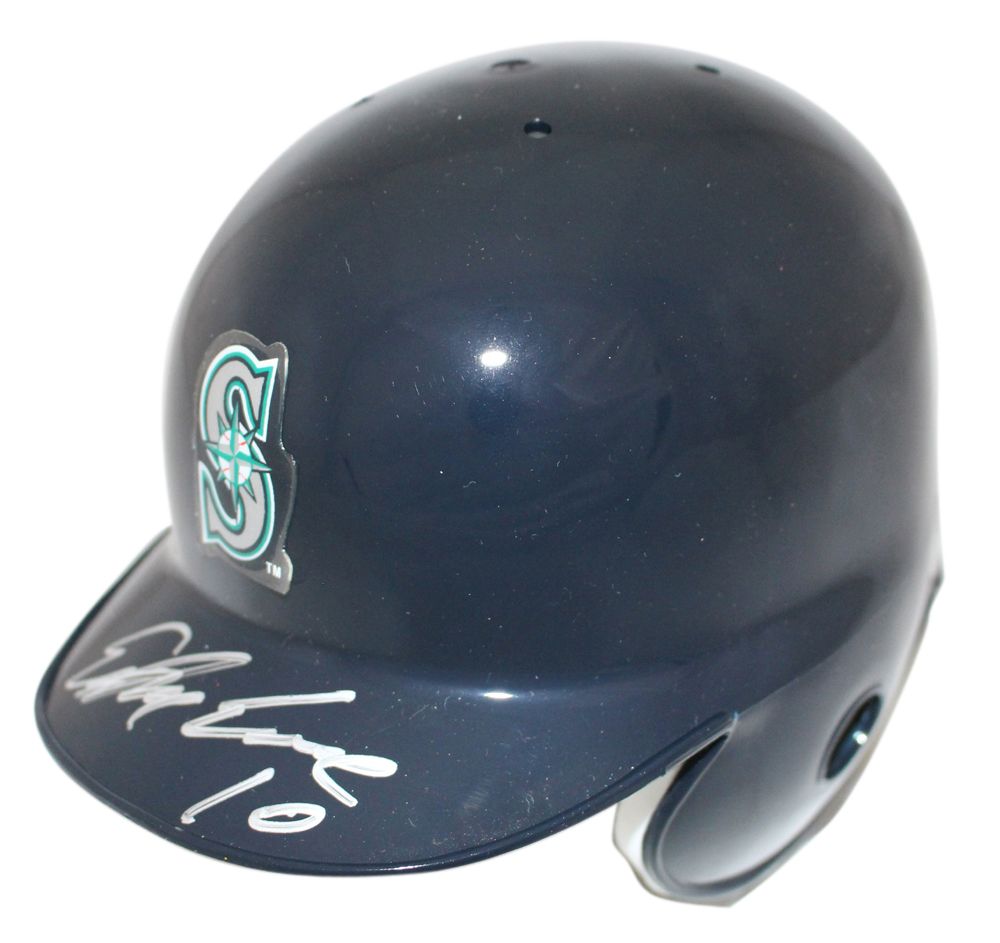 Edwin Encarnacion Autographed Seattle Mariners Mini Batting Helmet JSA