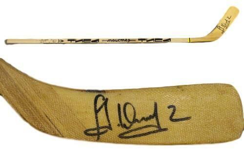 Alexei Zhitnik Autographed Buffalo Sabres Hockey Stick