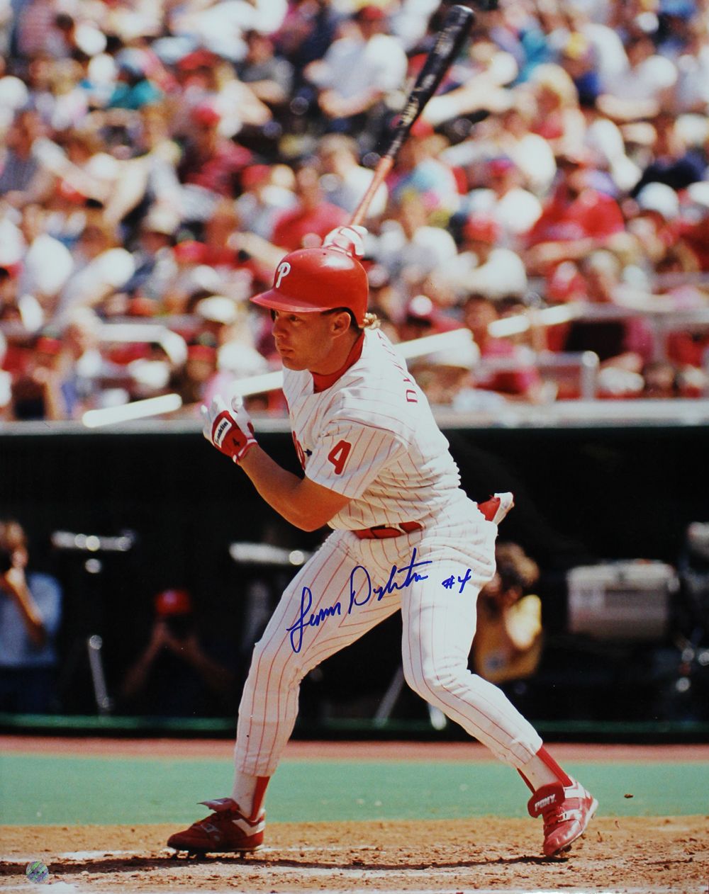 Lenny Dykstra Autographed/Signed Philadelphia Phillies 16x20 Photo