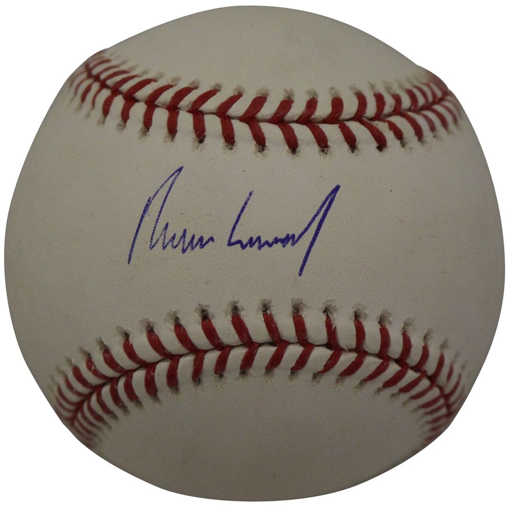 Ramon Laureano Autographed OML Baseball Athletics A&#39;s Full Sig MLB