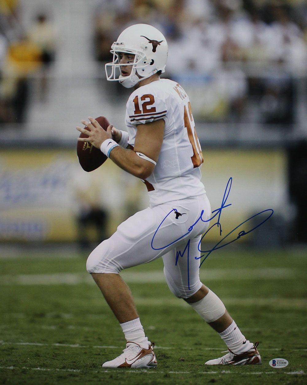 Colt McCoy Autographed/Signed Texas Longhorns 16x20 Photo BAS