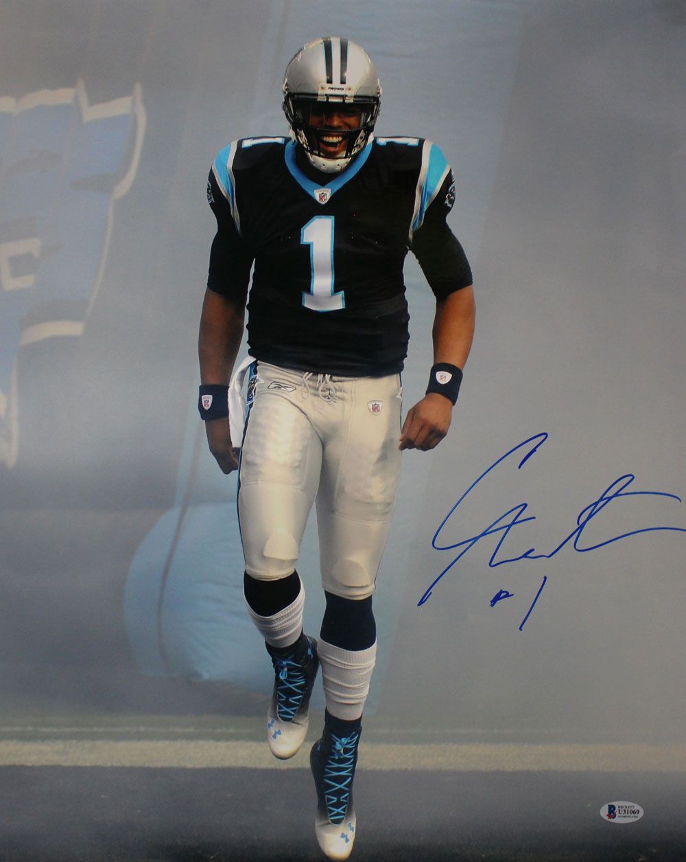 Cam Newton Autographed/Signed Carolina Panthers 16x20 Photo BAS