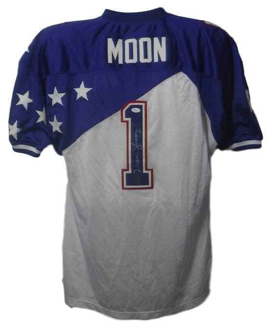 Warren Moon Autographed Houston Oilers 1995 Pro Bowl Mitchell &amp; Ness Size 54 Jersey JSA