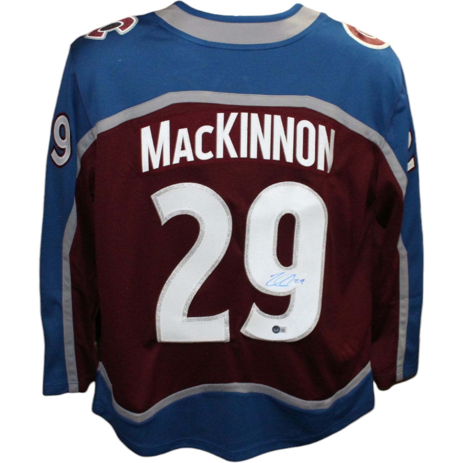 Nate MacKinnon Autographed/Signed Colorado Avalanche Jersey BAS