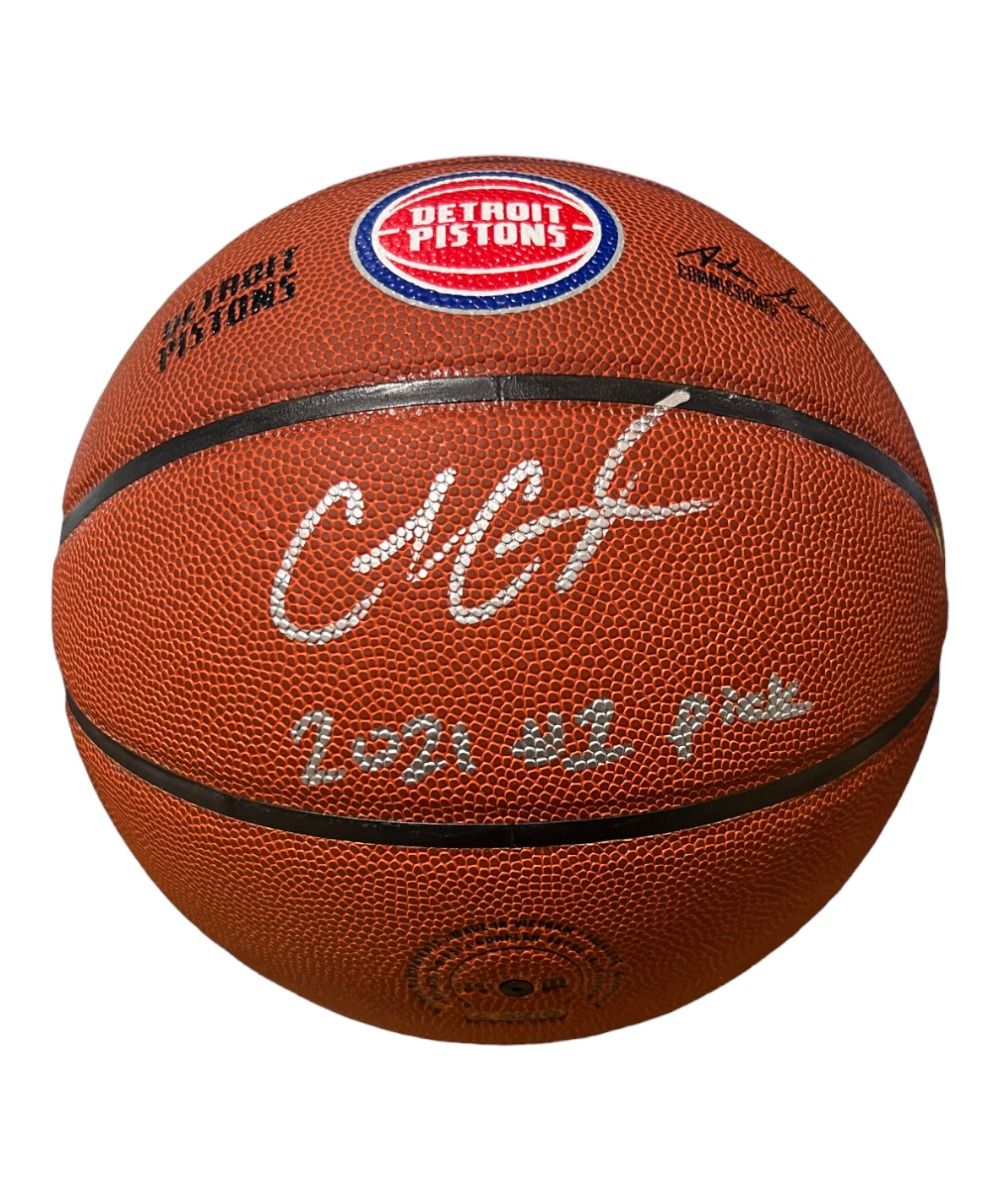 Cade Cunningham Signed Wilson Detroit Pistons Basketball 2021 #1 Pick
