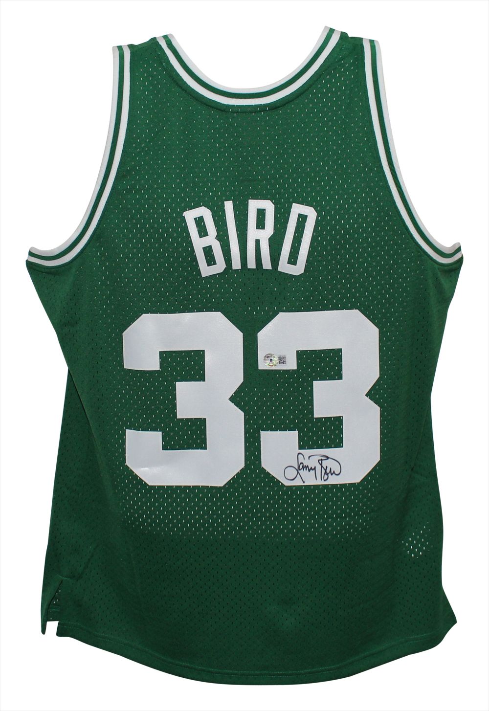 Larry Bird Autographed Boston Celtics Mitchell &amp; Ness Large Jersey Beckett