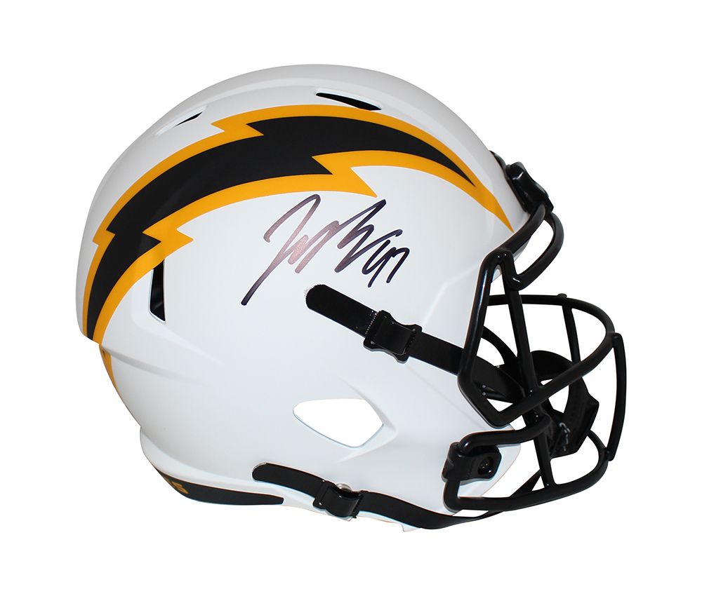 Joey Bosa Autographed Los Angeles Chargers F/S Lunar Speed Helmet BAS