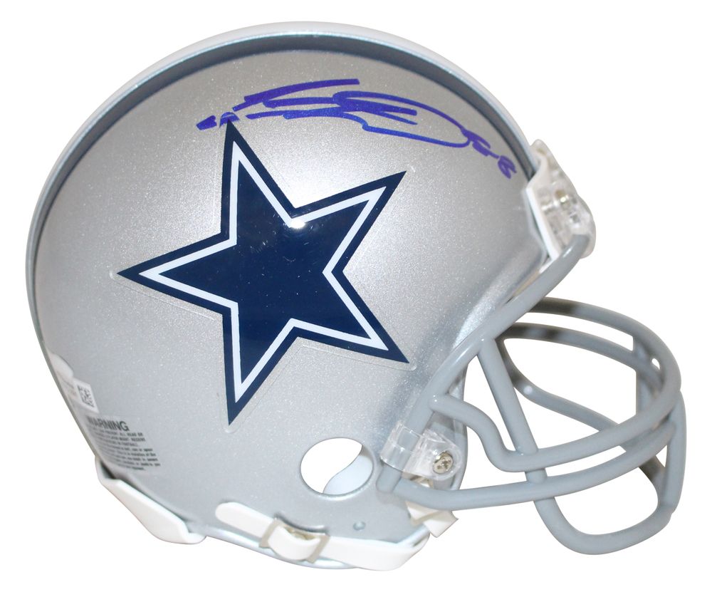 CeeDee Lamb Autographed/Signed Dallas Cowboys Mini Helmet FAN