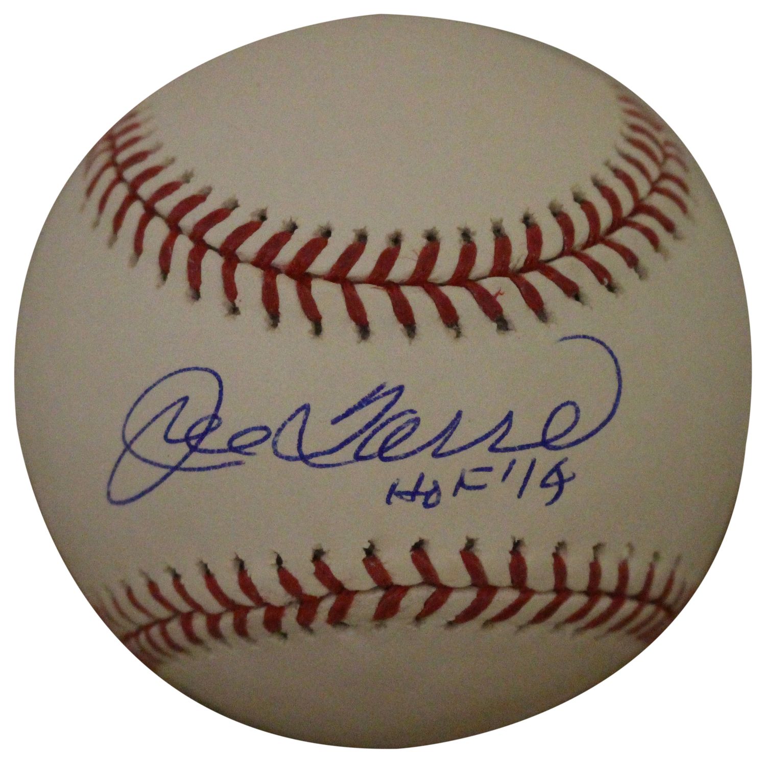 Joe Torre Autographed/Signed New York Yankees OML Baseball HOF JSA