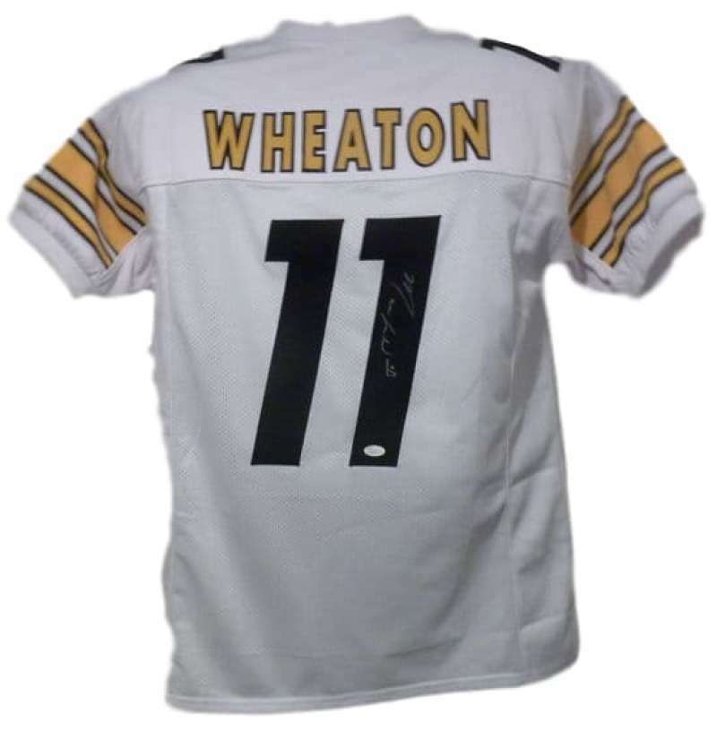 Markus Wheaton Autographed Pittsburgh Steelers white size XL jersey JSA