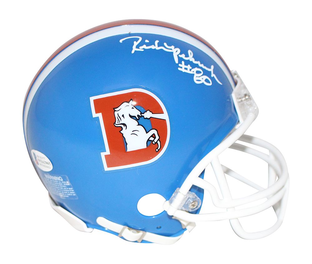 Rick Upchurch Autographed/Signed Denver Broncos D Logo Mini Helmet BAS
