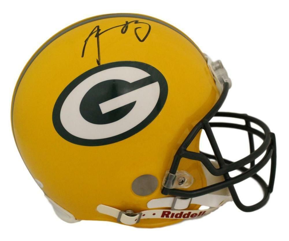 Aaron Rodgers Autographed Green Bay Packers Proline Helmet JSA
