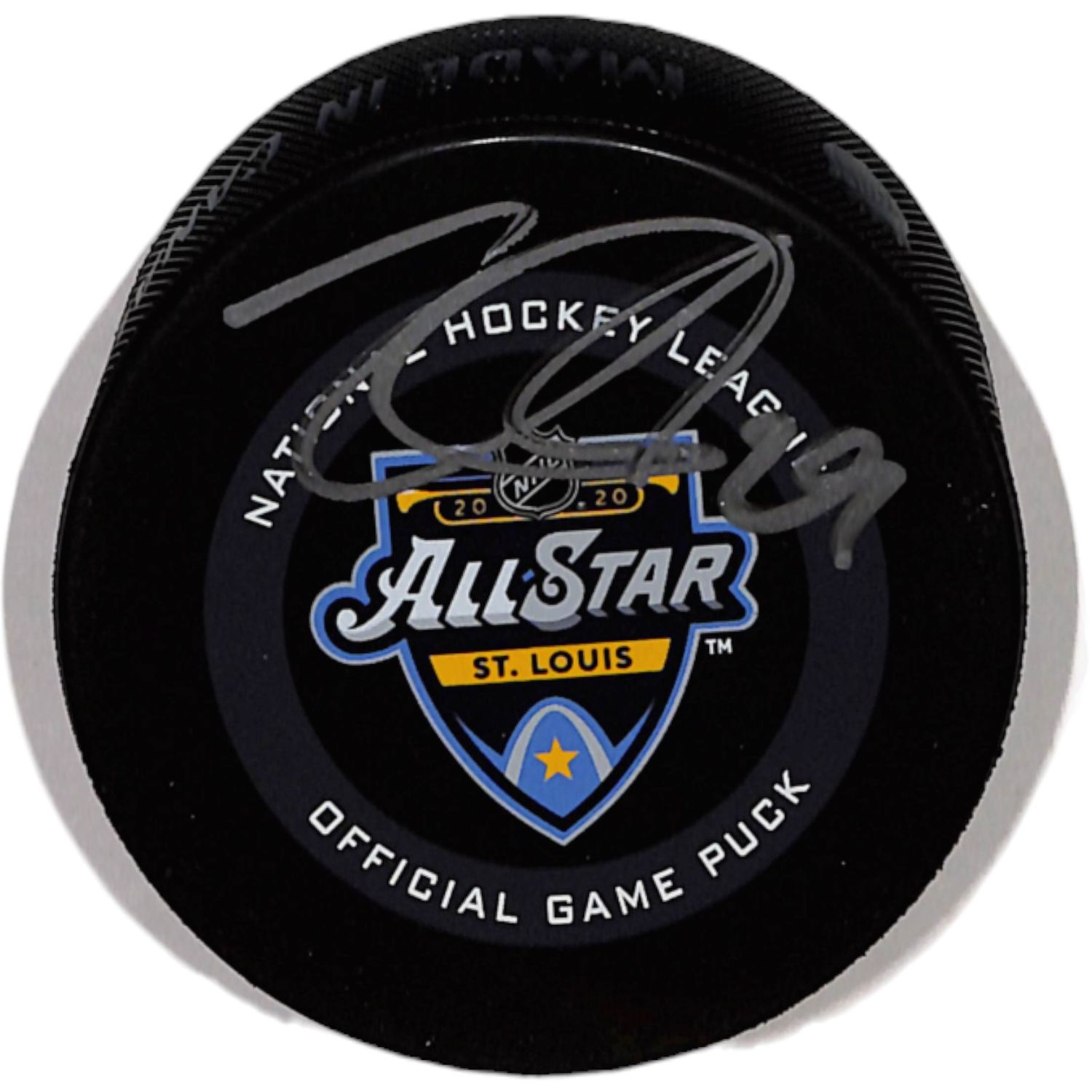 Nate MacKinnon Signed Colorado Avalanche &#39;20 ASG Hockey Puck JSA