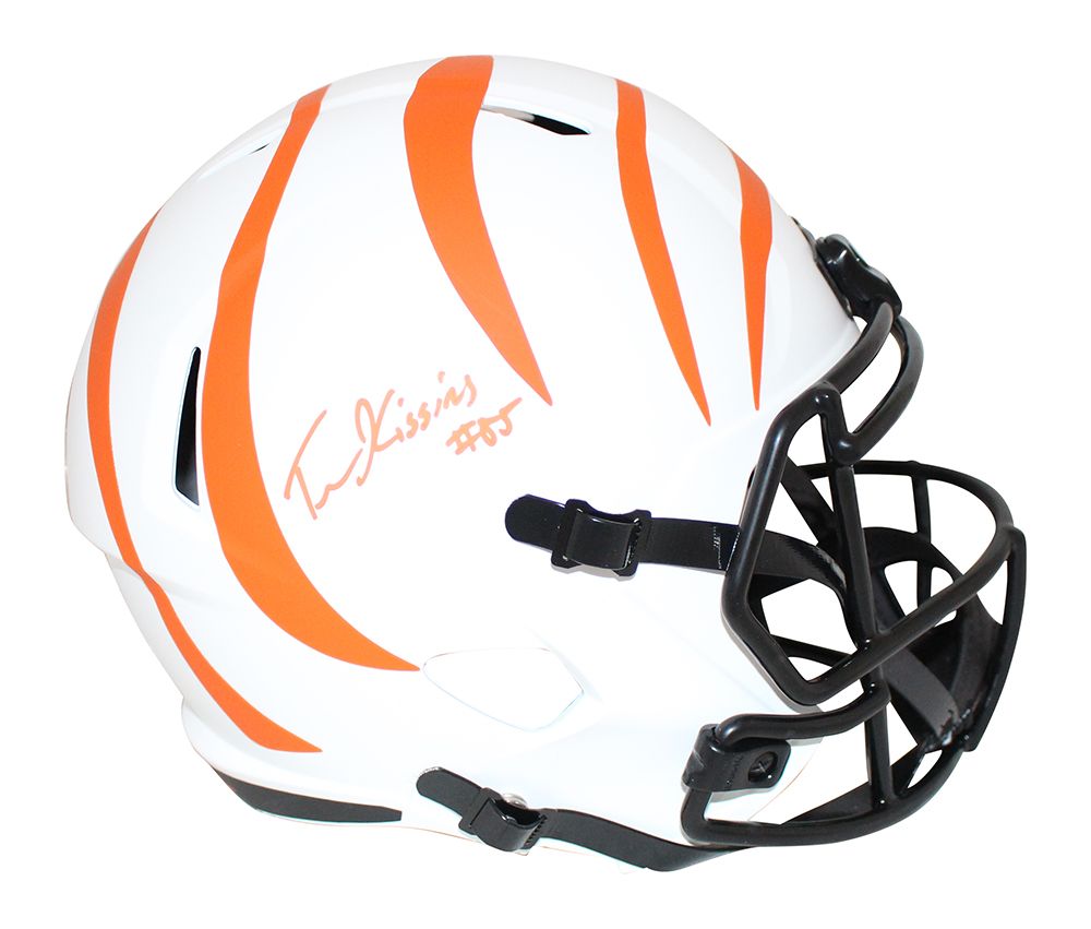 Tee Higgins Autographed Cincinnati Bengals F/S Lunar Speed Helmet BAS