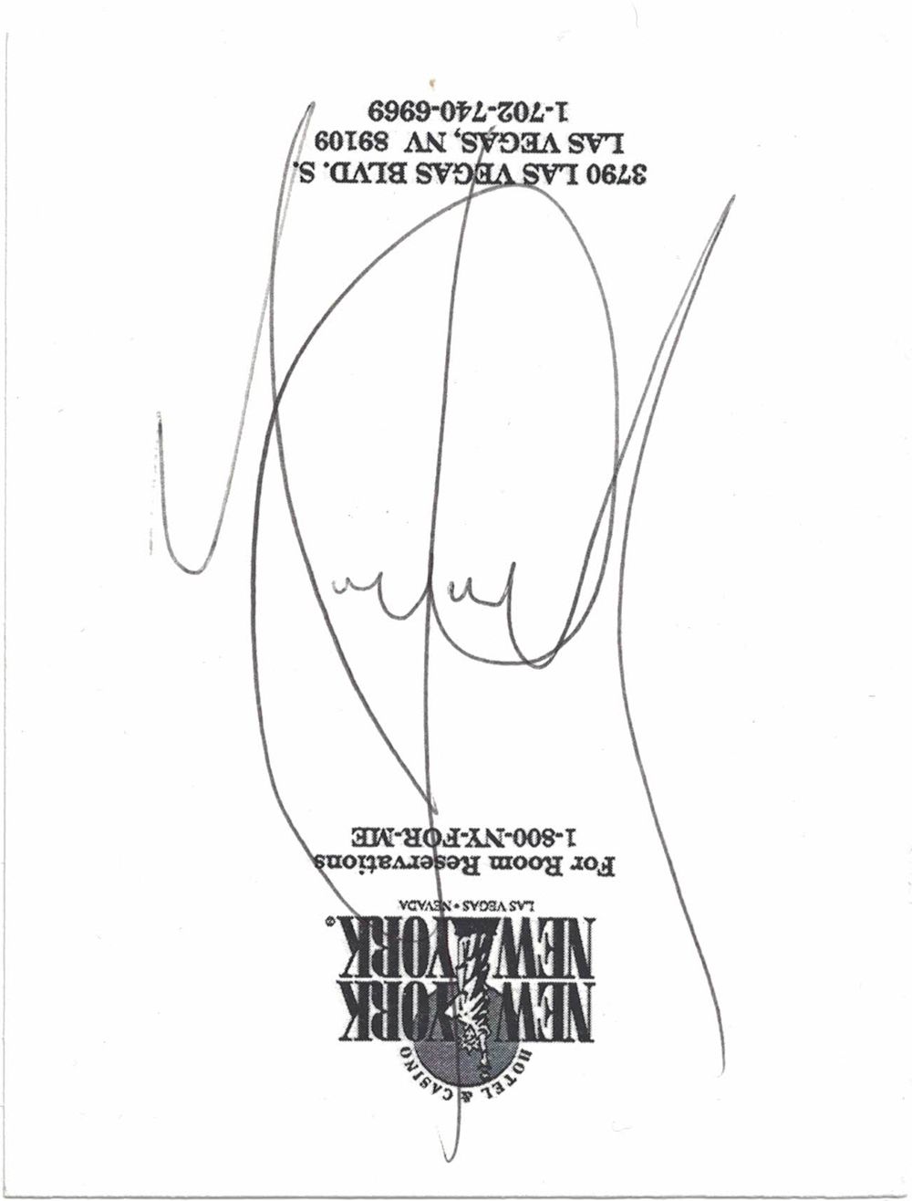 Michael Jackson Autographed/Signed Cut Paper New York New York JSA