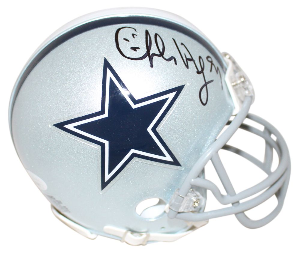 Charles Haley Autographed/Signed Dallas Cowboys Mini Helmet JSA