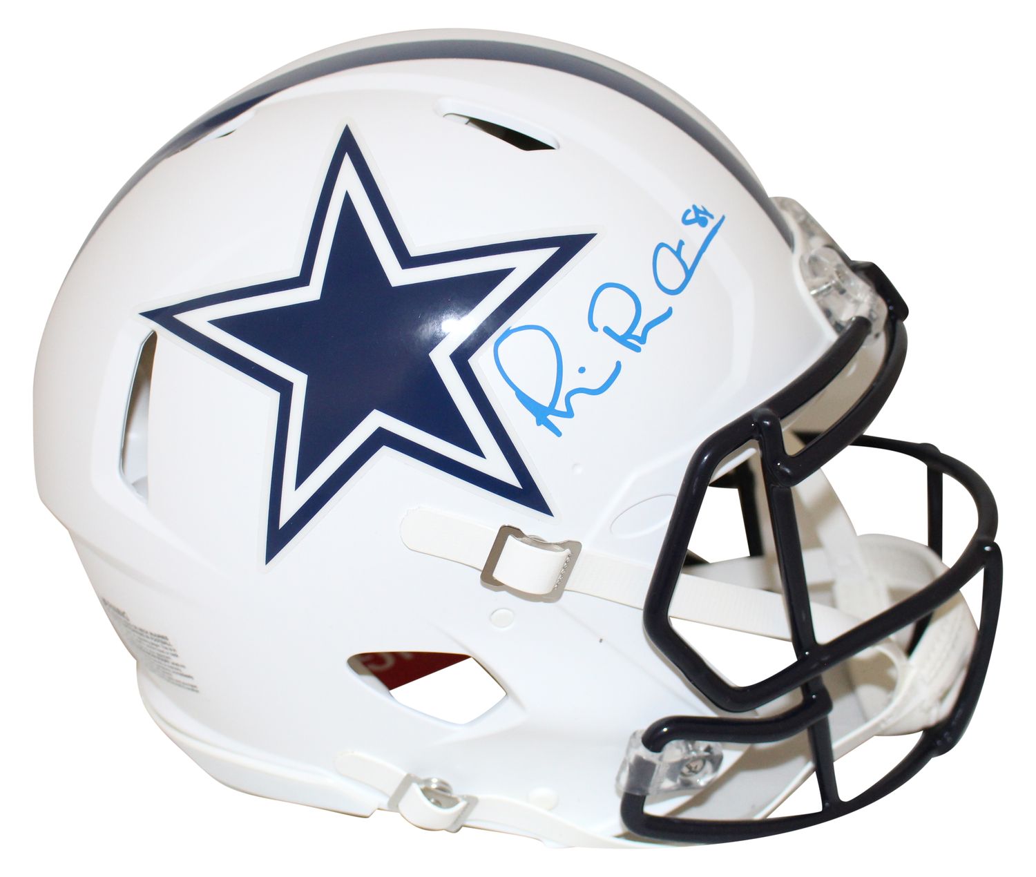 Michael Irvin Autographed Dallas Cowboys Authentic Flat White Helmet BAS