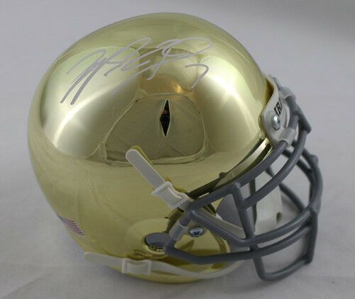 Will Fuller Autographed Notre Dame Fighting Irish Gold Mini Helmet JSA