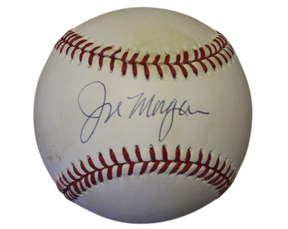 Joe Morgan Autographed/Signed Cincinnati Reds OML Baseball JSA