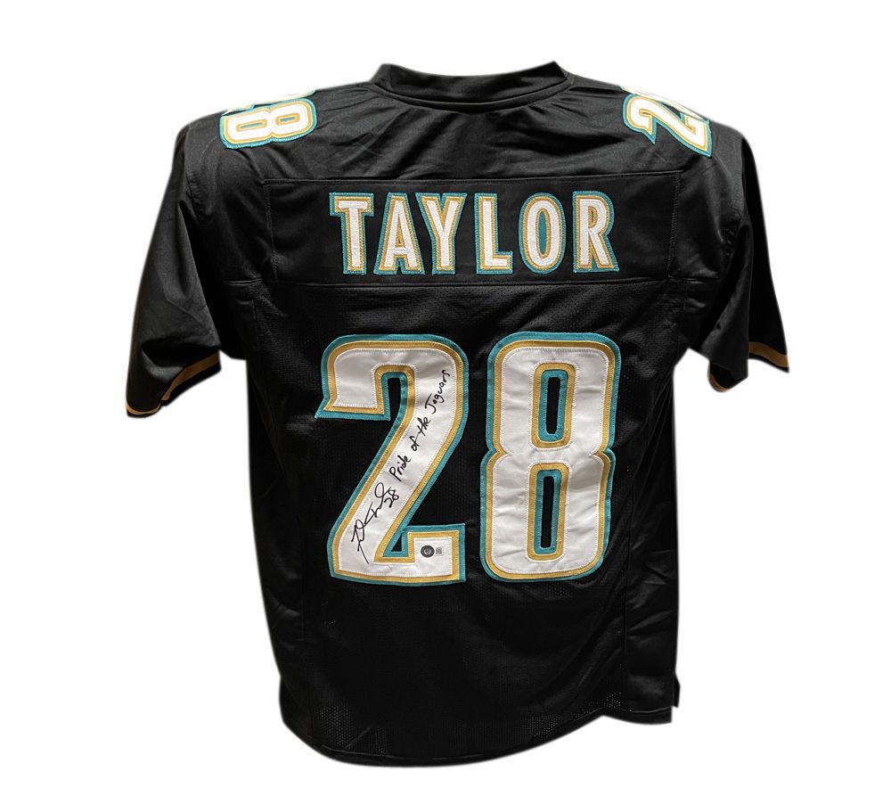 Fred Taylor Autographed/Signed Pro Style Jersey White Insc. Beckett