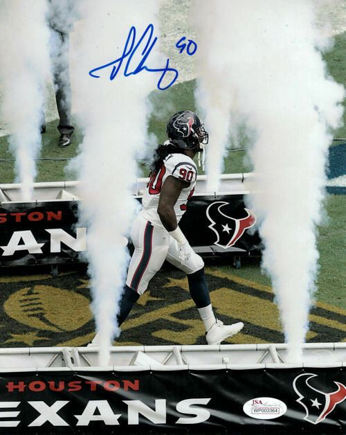 Jadeveon Clowney Autographed Houston Texans 8x10 (Smoke) Photo JSA