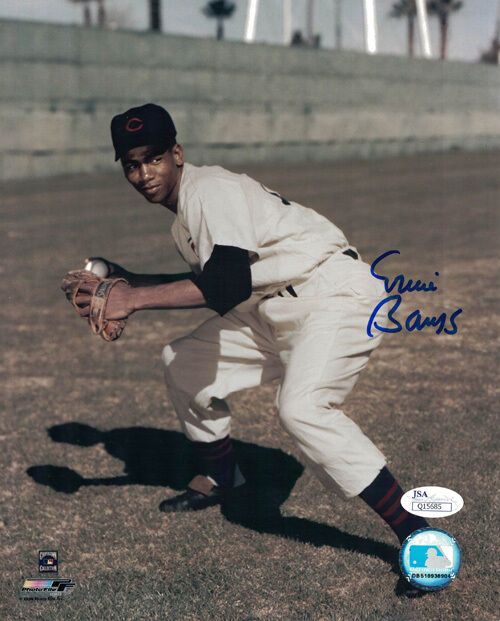 Ernie Banks Autographed Chicago Cubs 8x10 Photo (Color) JSA