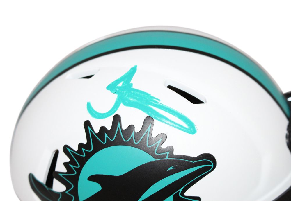 Tyreek Hill Autographed Miami Dolphins lunar Mini Helmet BAS