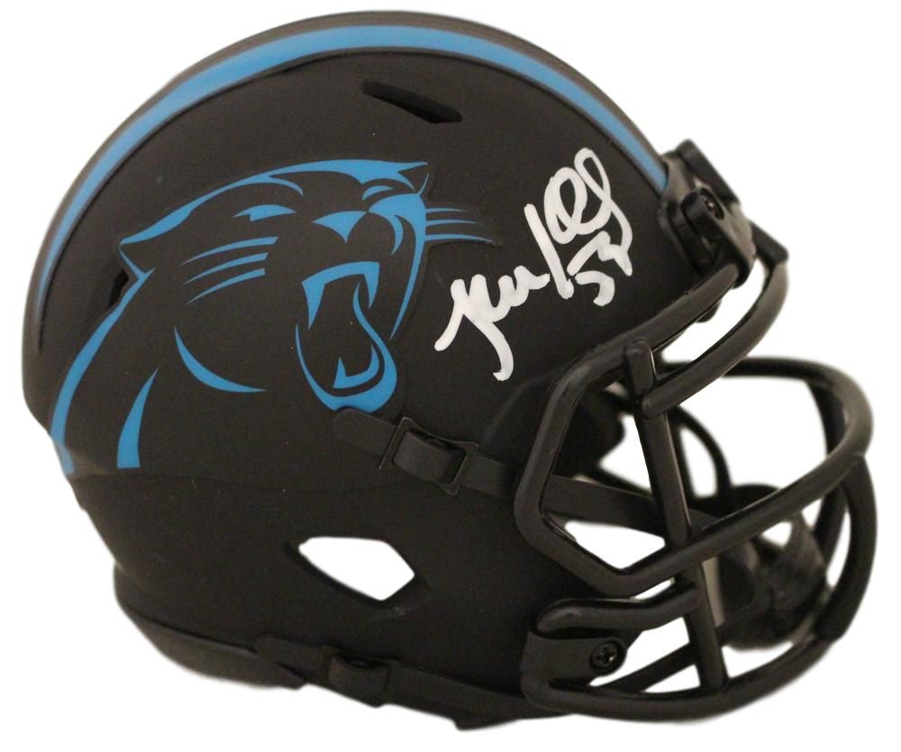 Luke Kuechly Autographed Carolina Panthers Eclipse Mini Helmet BAS