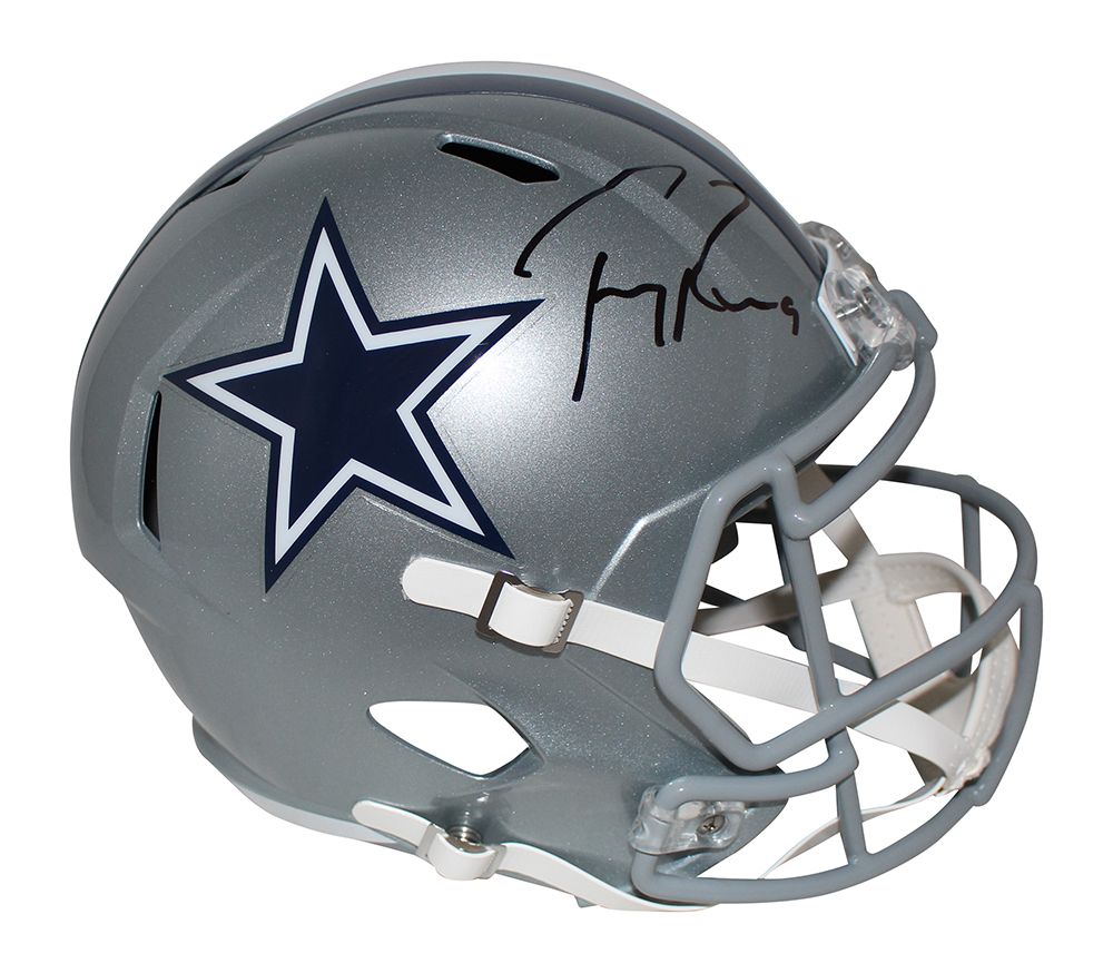 Tony Romo Autographed/Signed Dallas Cowboys F/S Speed Helmet BAS