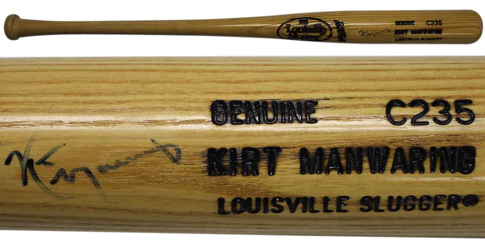 Kirt Manwaring Autographed San Francisco Giants Louisville Slugger Bat